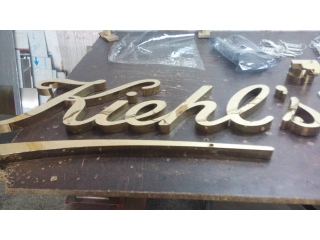 Gold Chrome Lettering